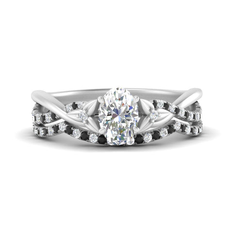 twisted-daisy-oval-black-diamond-bridal-ring-set-in-white-gold-FD9986B2OVGBLACK-NL-WG