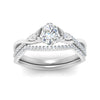Load image into Gallery viewer, twisted-daisy-oval-diamond-bridal-ring-set-in-white-gold-FD9986B2OV-NL-WG