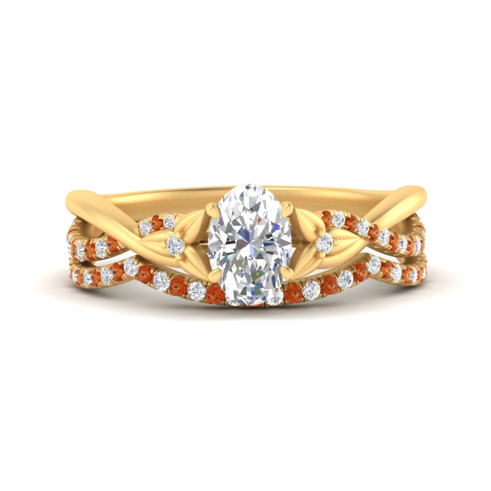 twisted-daisy-oval-orange-sapphire-bridal-ring-set-in-yellow-gold-FD9986B2OVGSAOR-NL-YG