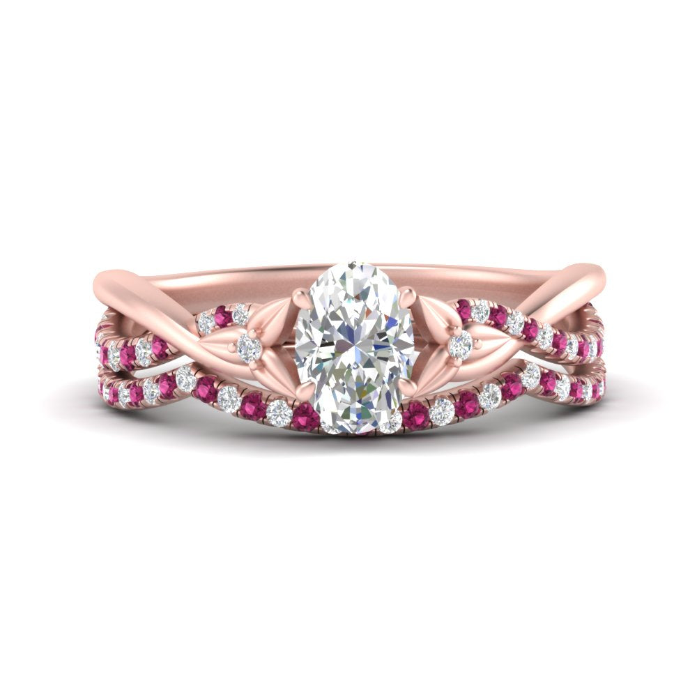 twisted-daisy-oval-pink-sapphire-bridal-ring-set-in-rose-gold-FD9986B2OVGSADRPI-NL-RG