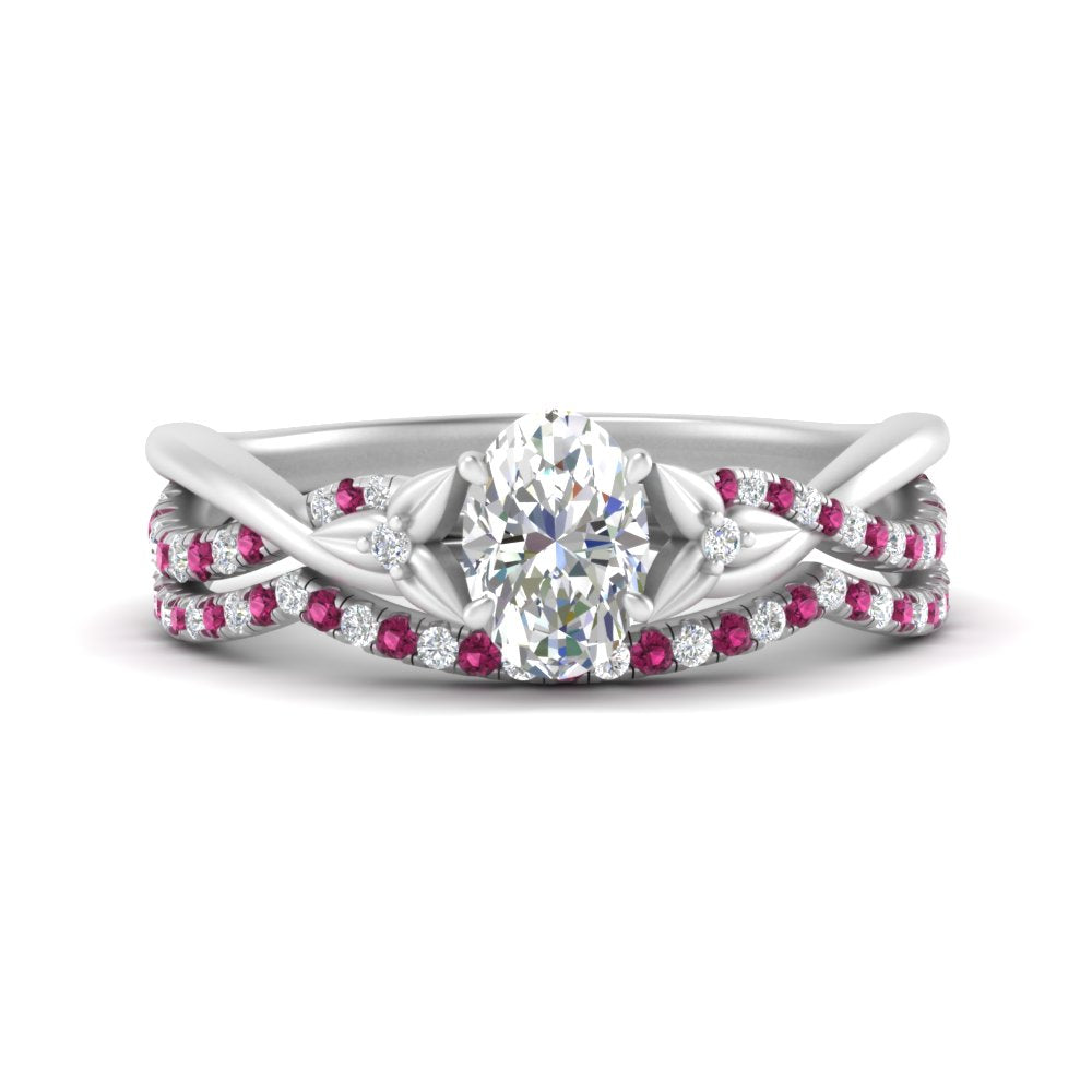 twisted-daisy-oval-pink-sapphire-bridal-ring-set-in-white-gold-FD9986B2OVGSADRPI-NL-WG