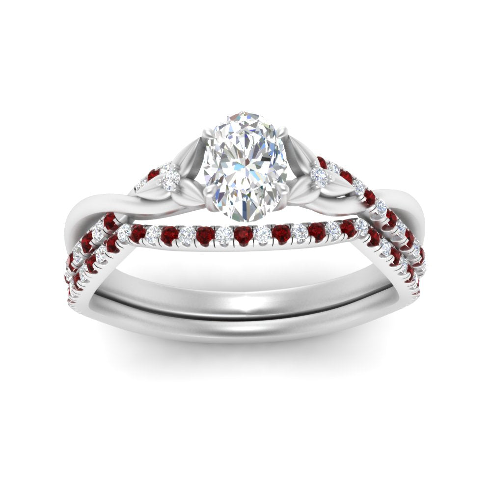 twisted-daisy-oval-ruby-bridal-ring-set-in-white-gold-FD9986B2OVGRUDR-NL-WG