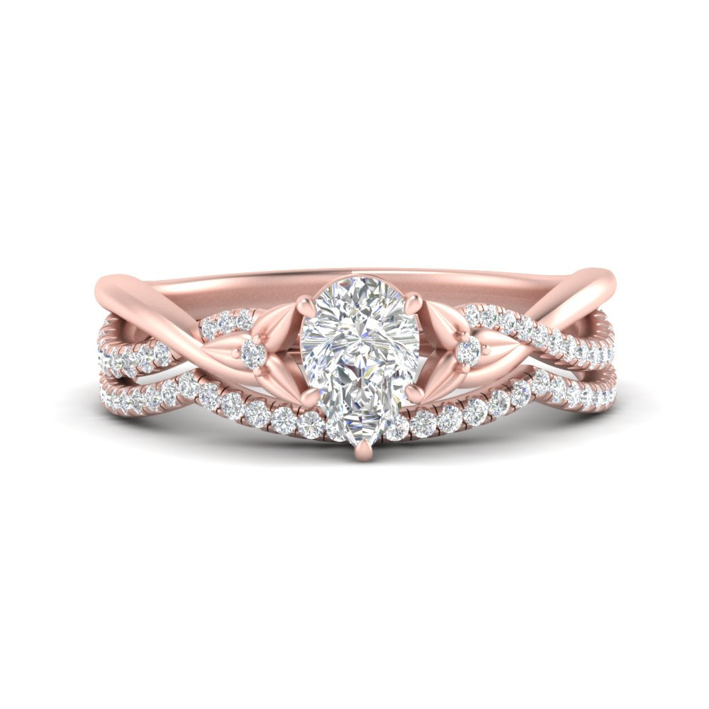 twisted-daisy-pear-diamond-bridal-ring-set-in-rose-gold-FD9986B2PE-NL-RG