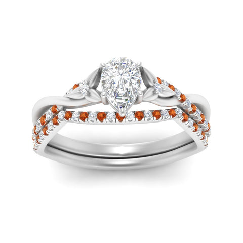 twisted-daisy-pear-orange-sapphire-bridal-ring-set-in-white-gold-FD9986B2PEGSAOR-NL-WG