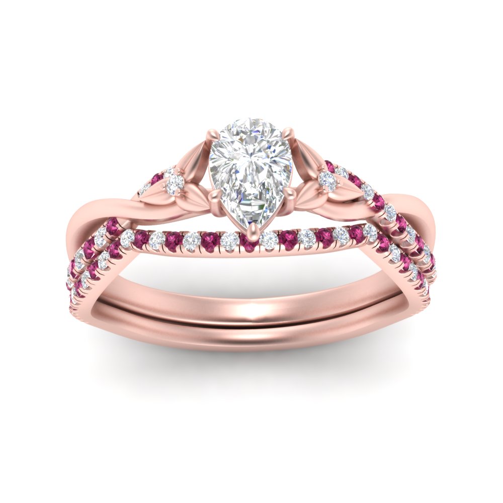 twisted-daisy-pear-pink-sapphire-bridal-ring-set-in-rose-gold-FD9986B2PEGSADRPI-NL-RG