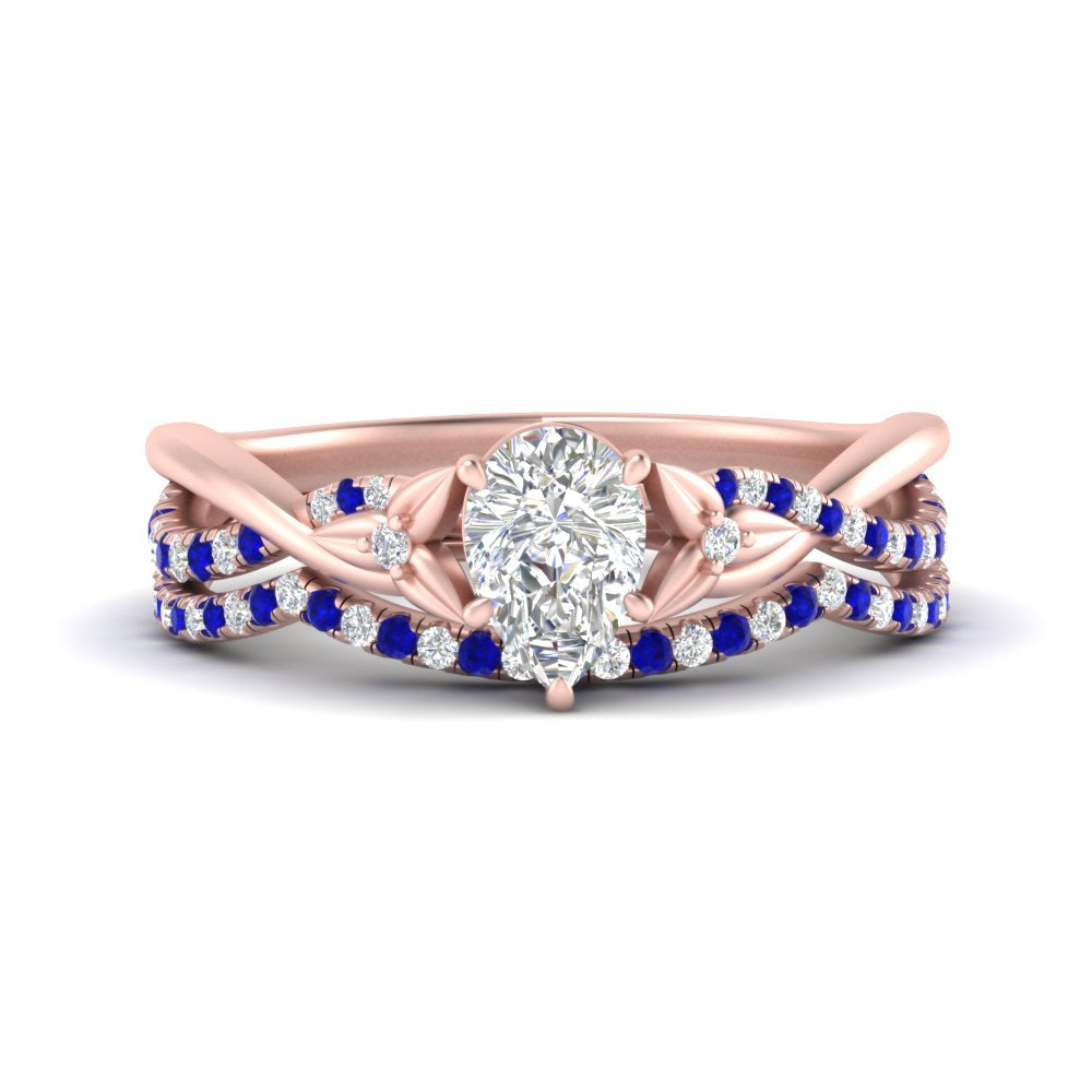 twisted-daisy-pear-sapphire-bridal-ring-set-in-rose-gold-FD9986B2PEGSABL-NL-RG