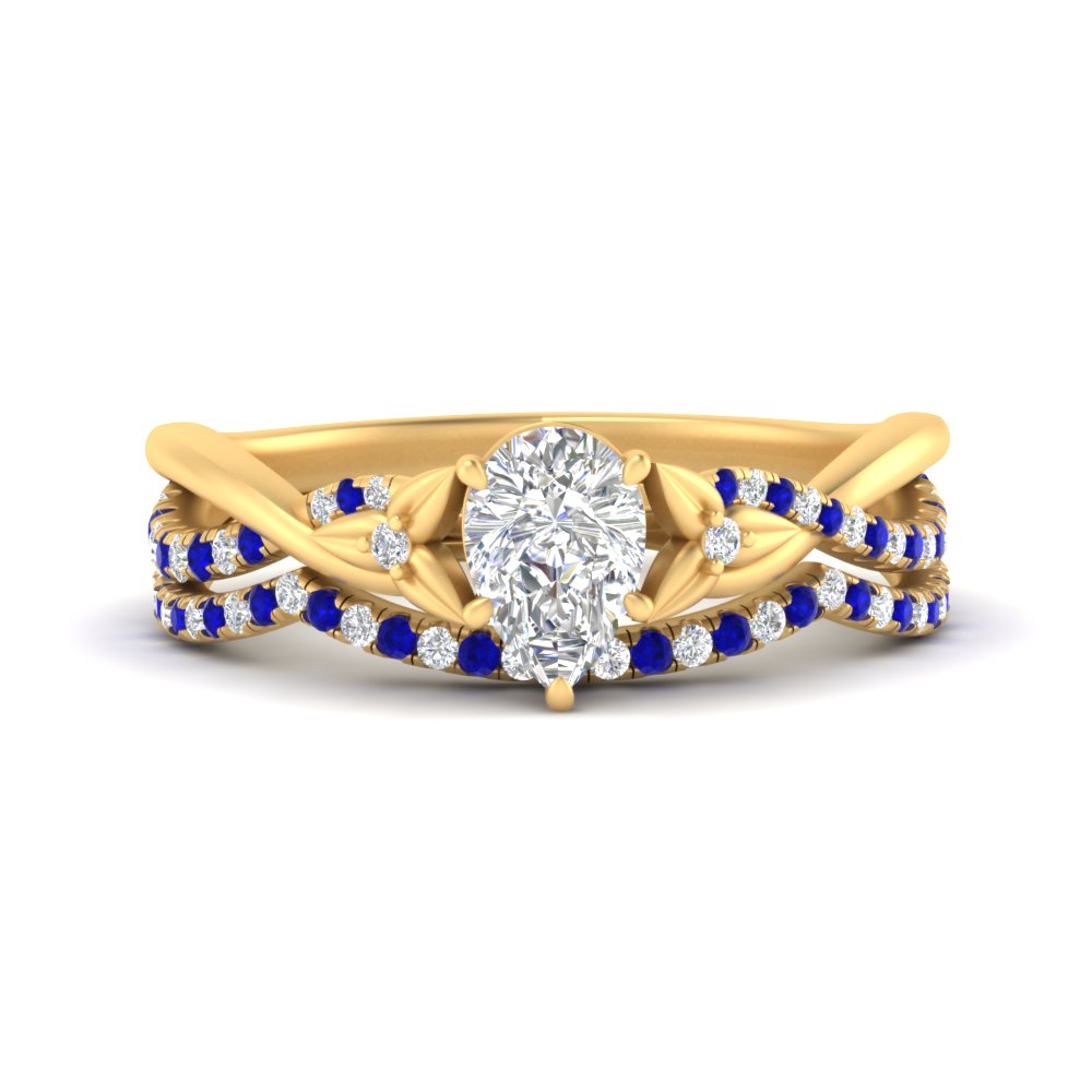twisted-daisy-pear-sapphire-bridal-ring-set-in-yellow-gold-FD9986B2PEGSABL-NL-YG