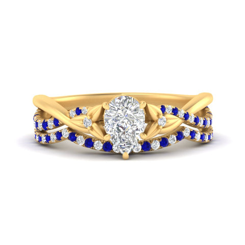 twisted-daisy-pear-sapphire-bridal-ring-set-in-yellow-gold-FD9986B2PEGSABL-NL-YG