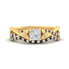 Load image into Gallery viewer, Princess Cut Nature Inspired Twisted Wedding Set