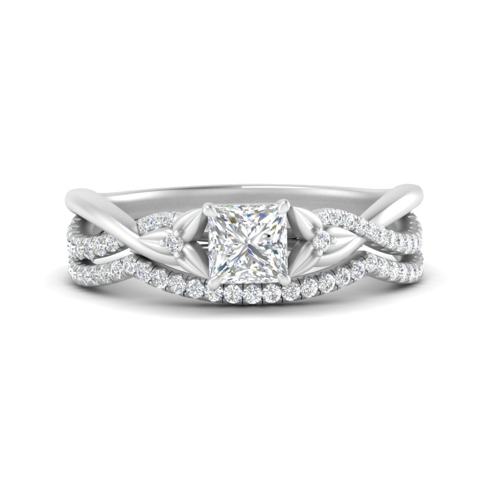 twisted-daisy-princess-cut-diamond-bridal-ring-set-in-white-gold-FD9986B2PR-NL-WG