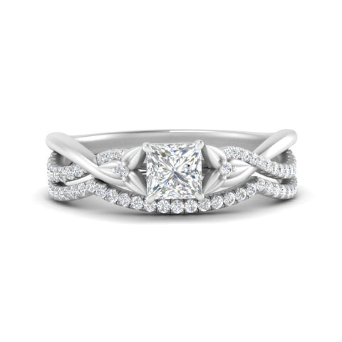 twisted-daisy-princess-cut-diamond-bridal-ring-set-in-white-gold-FD9986B2PR-NL-WG