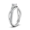 Load image into Gallery viewer, twisted-daisy-princess-cut-diamond-bridal-ring-set-in-white-gold-FD9986B2PR-NL-WG