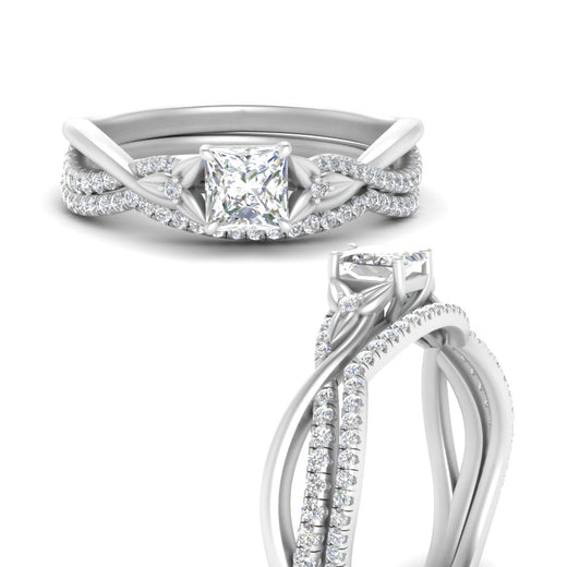 twisted-daisy-princess-cut-diamond-bridal-ring-set-in-white-gold-FD9986B2PR-NL-WG