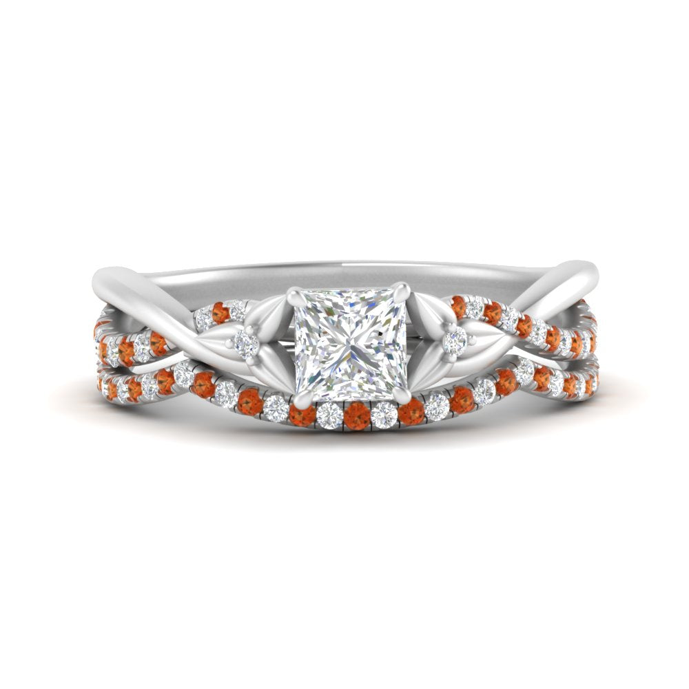 twisted-daisy-princess-cut-orange-sapphire-bridal-ring-set-in-white-gold-FD9986B2PRGSAOR-NL-WG