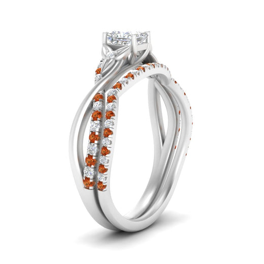 twisted-daisy-princess-cut-orange-sapphire-bridal-ring-set-in-white-gold-FD9986B2PRGSAOR-NL-WG