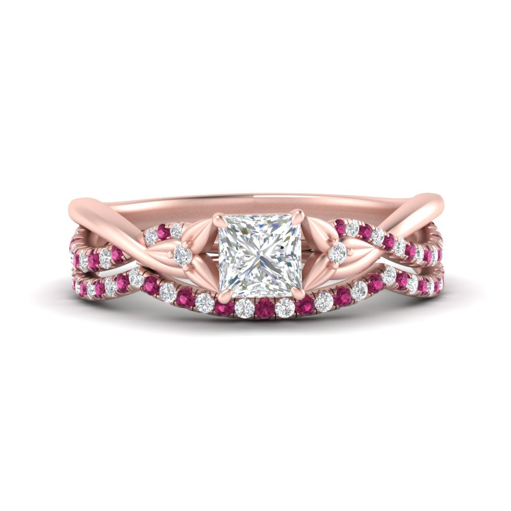 twisted-daisy-princess-cut-pink-sapphire-bridal-ring-set-in-rose-gold-FD9986B2PRGSADRPI-NL-RG