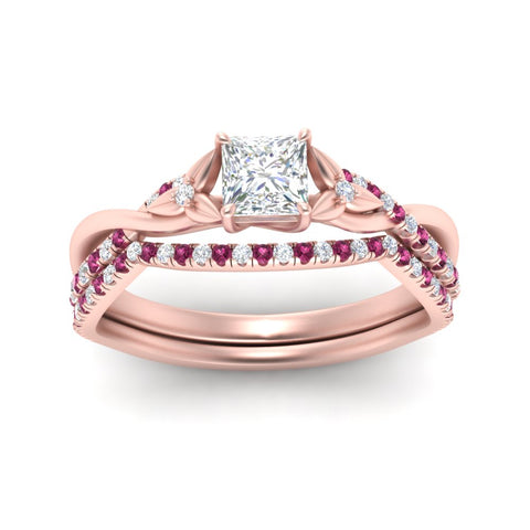 twisted-daisy-princess-cut-pink-sapphire-bridal-ring-set-in-rose-gold-FD9986B2PRGSADRPI-NL-RG