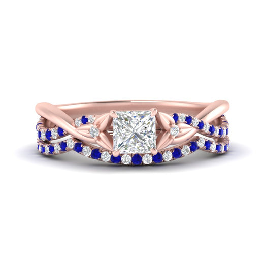 twisted-daisy-princess-cut-sapphire-bridal-ring-set-in-rose-gold-FD9986B2PRGSABL-NL-RG