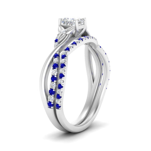 twisted-daisy-princess-cut-sapphire-bridal-ring-set-in-white-gold-FD9986B2PRGSABL-NL-WG