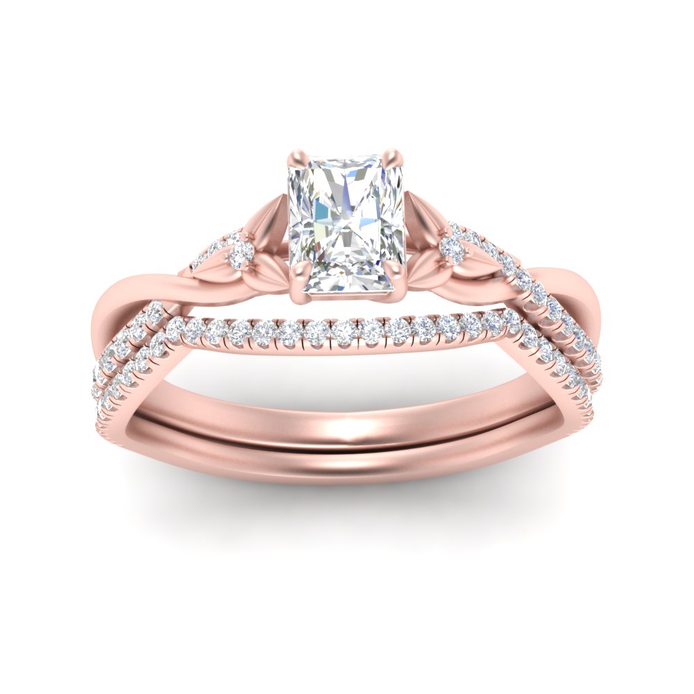 twisted-daisy-radiant-diamond-bridal-ring-set-in-rose-gold-FD9986B2RA-NL-RG