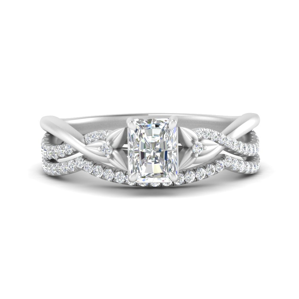 twisted-daisy-radiant-diamond-bridal-ring-set-in-white-gold-FD9986B2RA-NL-WG