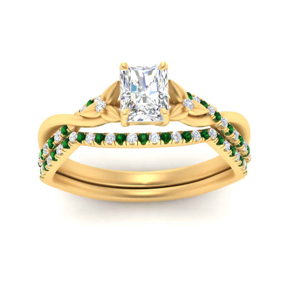 twisted-daisy-radiant-emerald-bridal-ring-set-in-yellow-gold-FD9986B2RAGEMGR-NL-YG