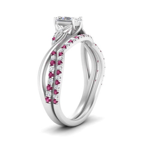 twisted-daisy-radiant-pink-sapphire-bridal-ring-set-in-white-gold-FD9986B2RAGSADRPI-NL-WG