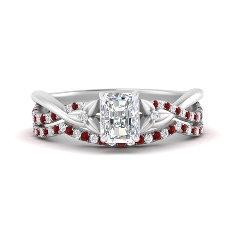 twisted-daisy-radiant-ruby-bridal-ring-set-in-white-gold-FD9986B2RAGRUDR-NL-WG