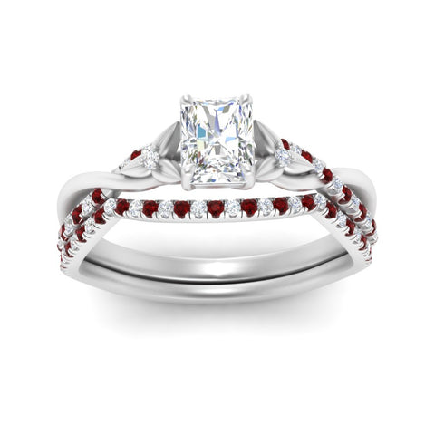 twisted-daisy-radiant-ruby-bridal-ring-set-in-white-gold-FD9986B2RAGRUDR-NL-WG