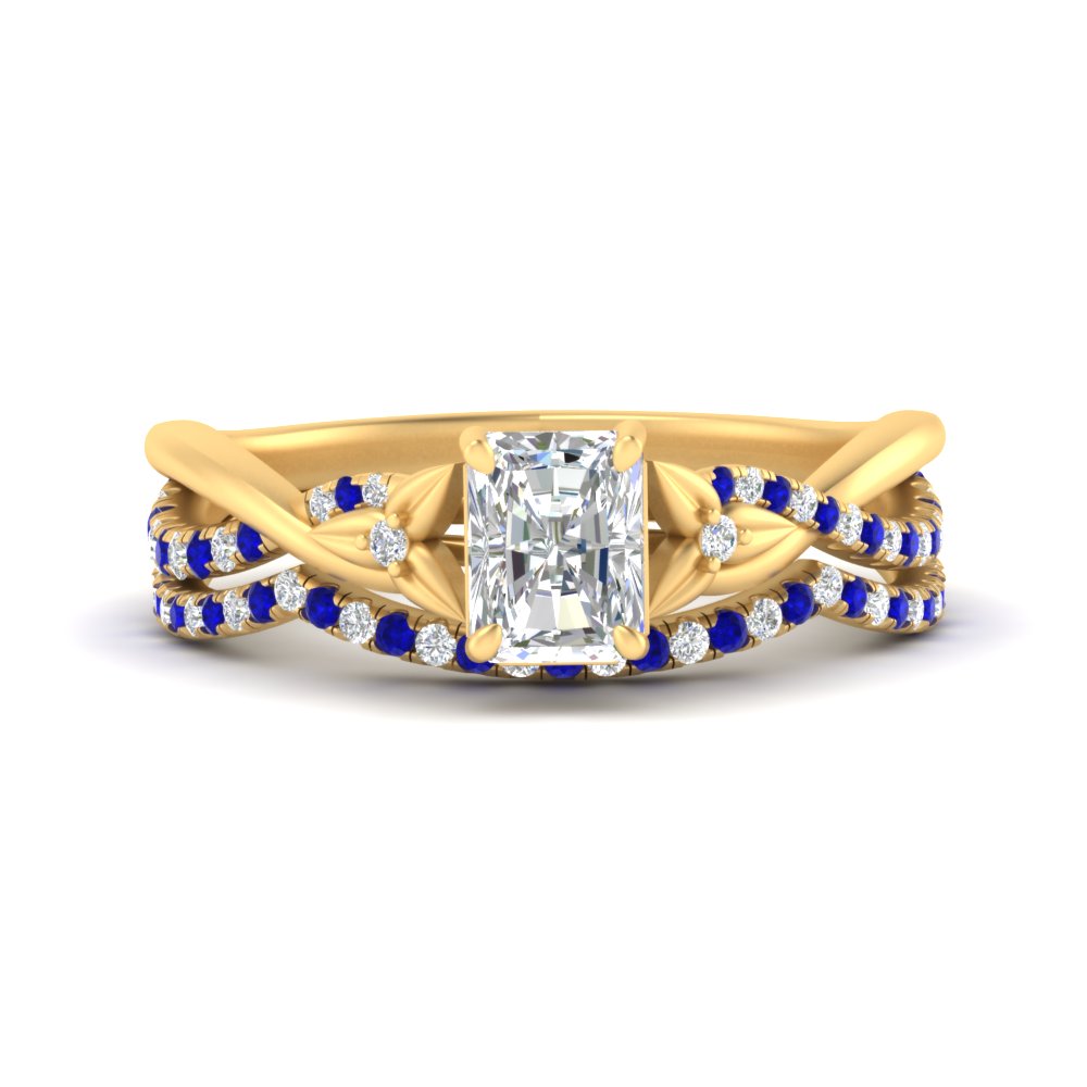 twisted-daisy-radiant-sapphire-bridal-ring-set-in-yellow-gold-FD9986B2RAGSABL-NL-YG