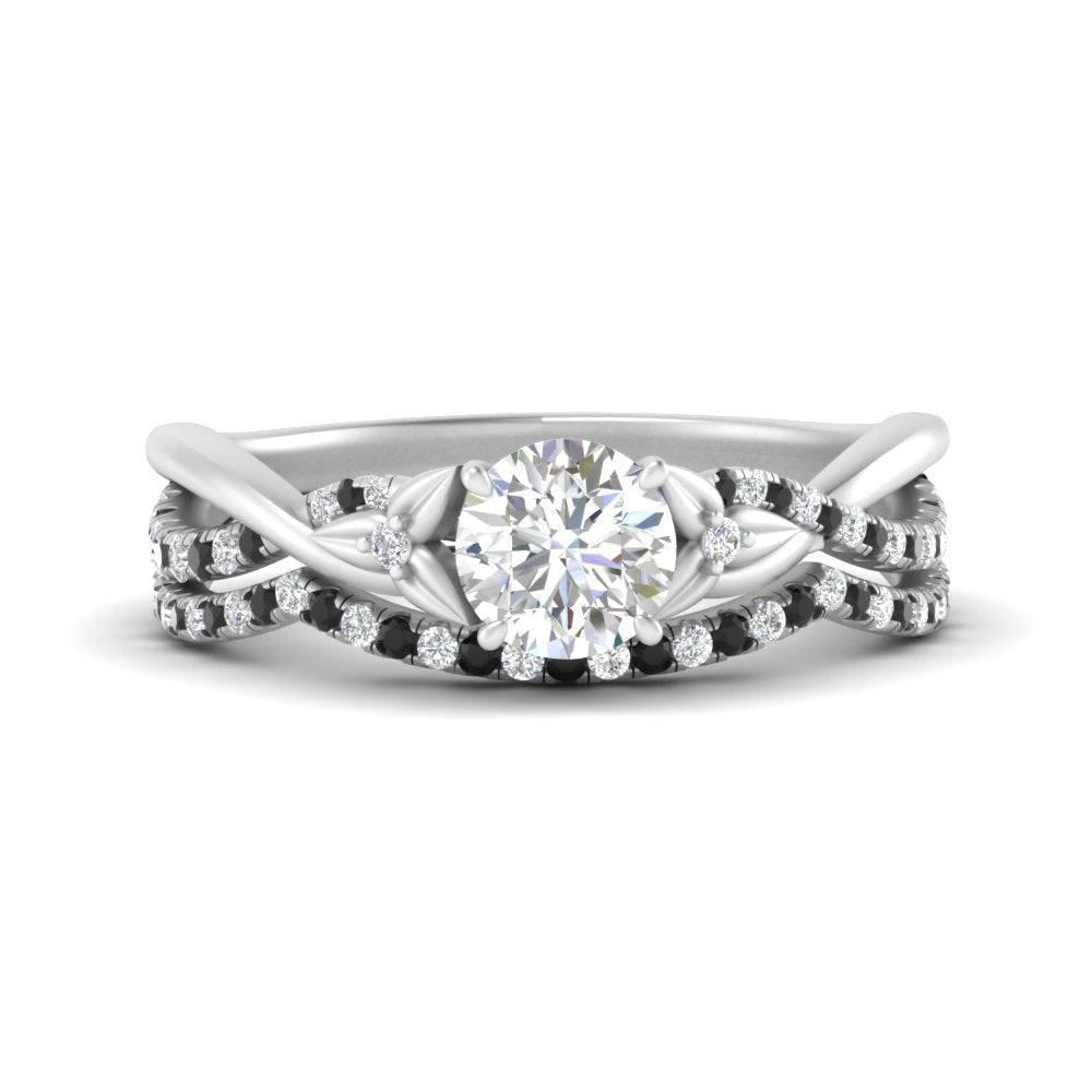 twisted-daisy-round-black-diamond-bridal-ring-set-in-white-gold-FD9986B2ROGBLACK-NL-WG