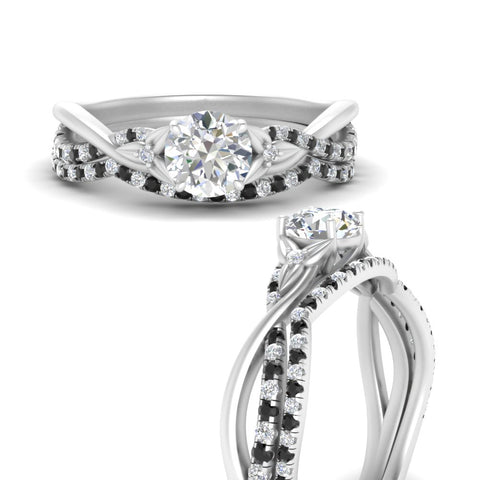 twisted-daisy-round-black-diamond-bridal-ring-set-in-white-gold-FD9986B2ROGBLACK-NL-WG