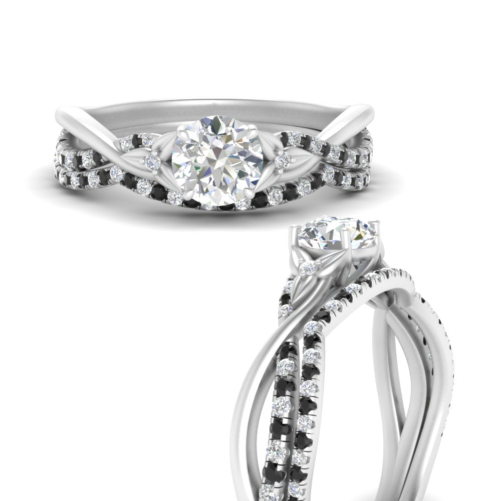 twisted-daisy-round-black-diamond-bridal-ring-set-in-white-gold-FD9986B2ROGBLACK-NL-WG