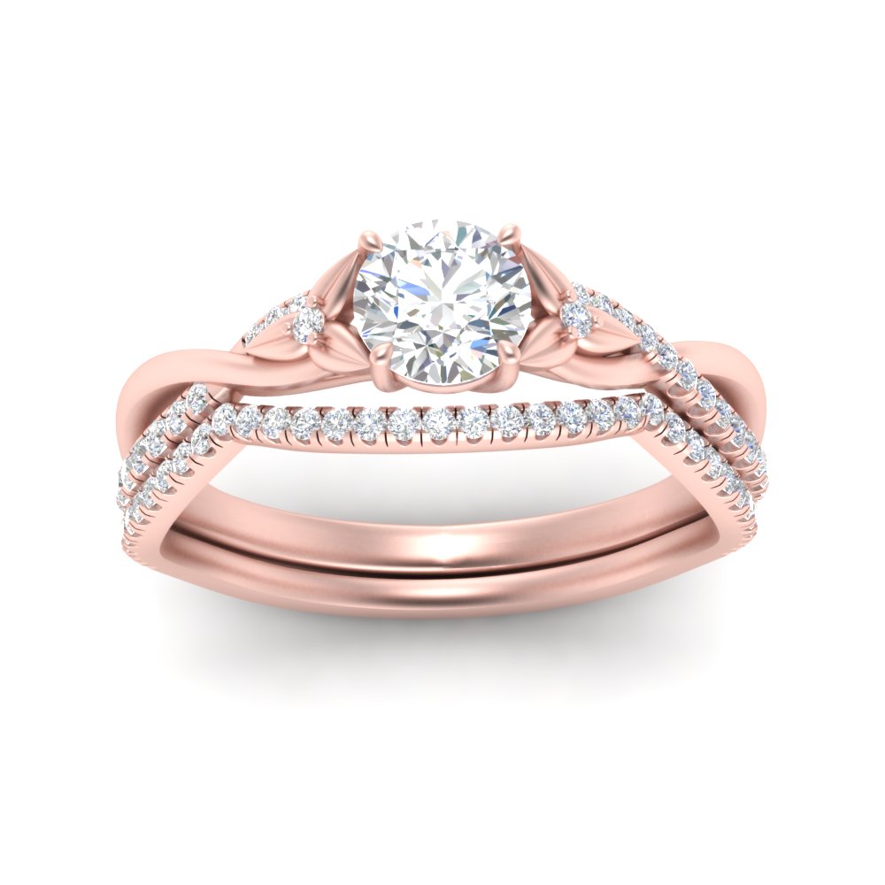 twisted-daisy-round-diamond-bridal-ring-set-in-rose-gold-FD9986B2RO-NL-RG