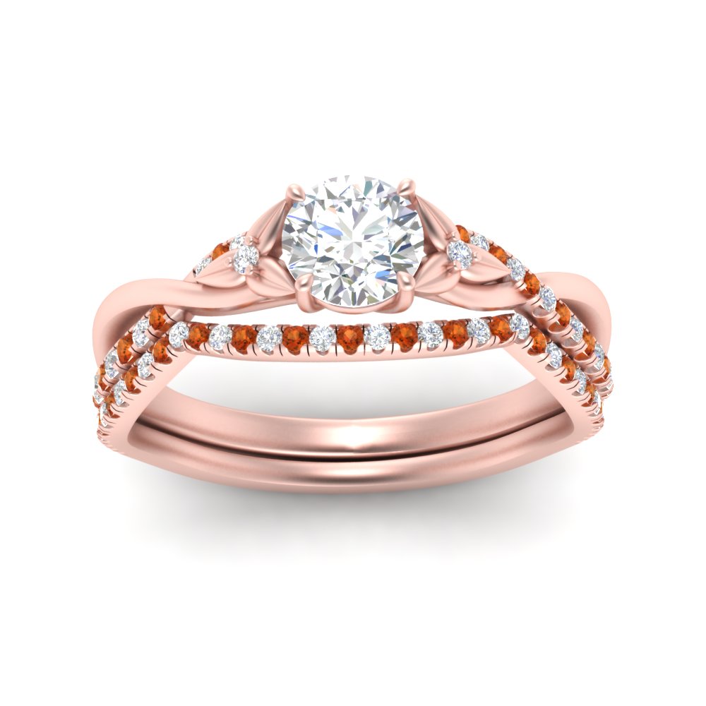 twisted-daisy-round-orange-sapphire-bridal-ring-set-in-rose-gold-FD9986B2ROGSAOR-NL-RG