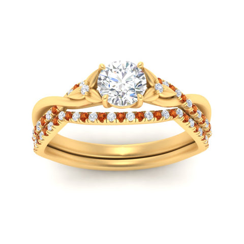 twisted-daisy-round-orange-sapphire-bridal-ring-set-in-yellow-gold-FD9986B2ROGSAOR-NL-YG