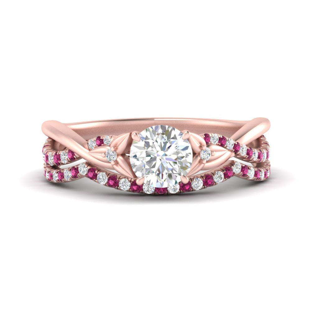 twisted-daisy-round-pink-sapphire-bridal-ring-set-in-rose-gold-FD9986B2ROGSADRPI-NL-RG