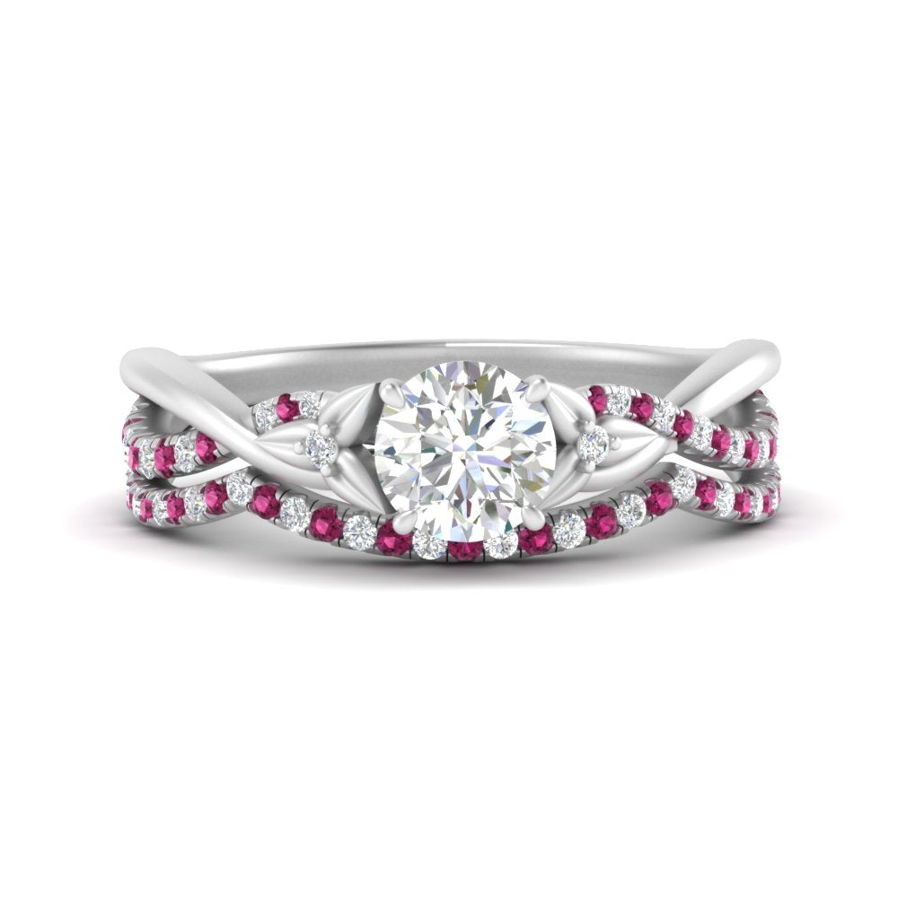 twisted-daisy-round-pink-sapphire-bridal-ring-set-in-white-gold-FD9986B2ROGSADRPI-NL-WG