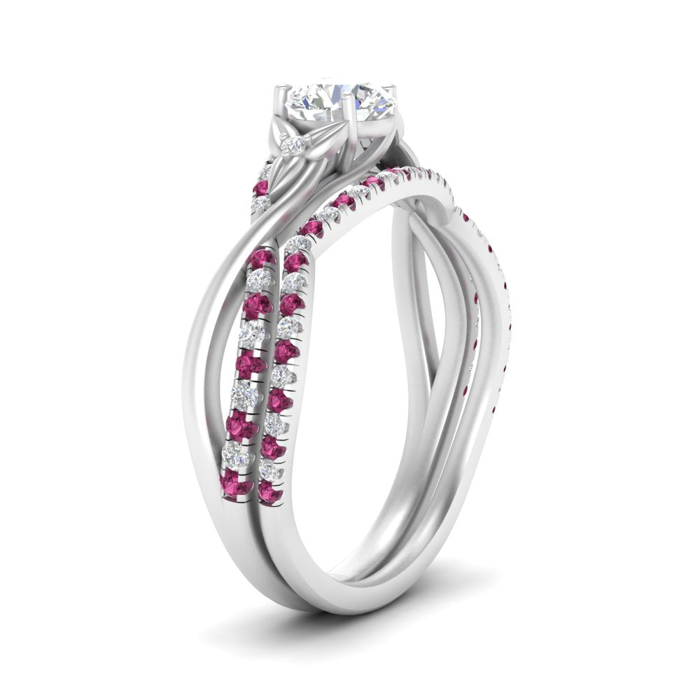 twisted-daisy-round-pink-sapphire-bridal-ring-set-in-white-gold-FD9986B2ROGSADRPI-NL-WG