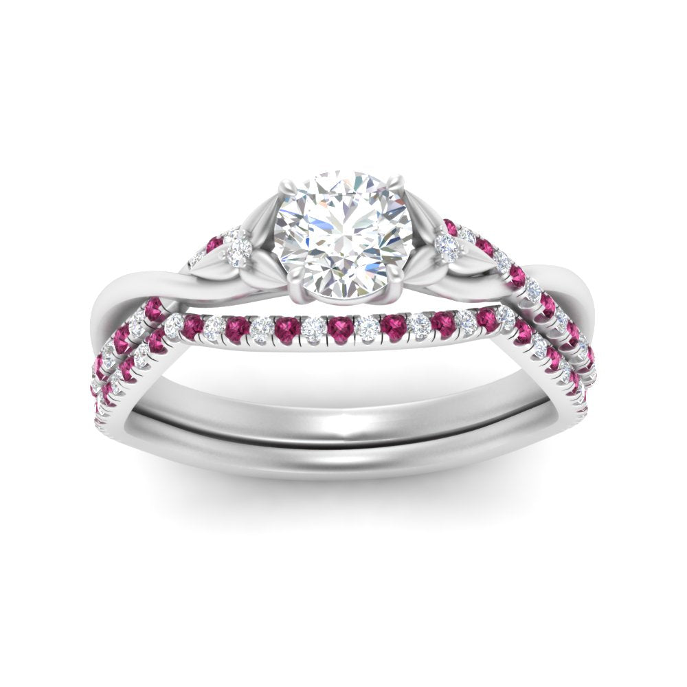 twisted-daisy-round-pink-sapphire-bridal-ring-set-in-white-gold-FD9986B2ROGSADRPI-NL-WG