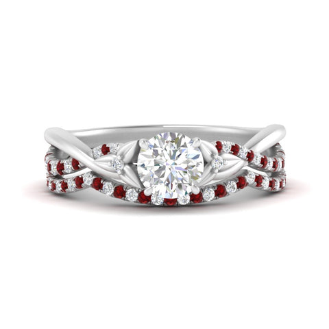 twisted-daisy-round-ruby-bridal-ring-set-in-white-gold-FD9986B2ROGRUDR-NL-WG
