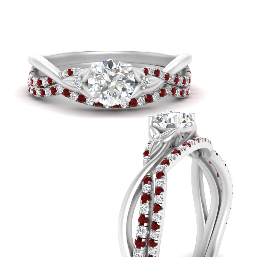 twisted-daisy-round-ruby-bridal-ring-set-in-white-gold-FD9986B2ROGRUDR-NL-WG