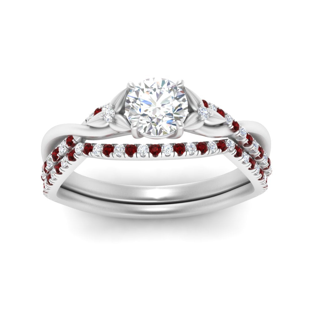 twisted-daisy-round-ruby-bridal-ring-set-in-white-gold-FD9986B2ROGRUDR-NL-WG