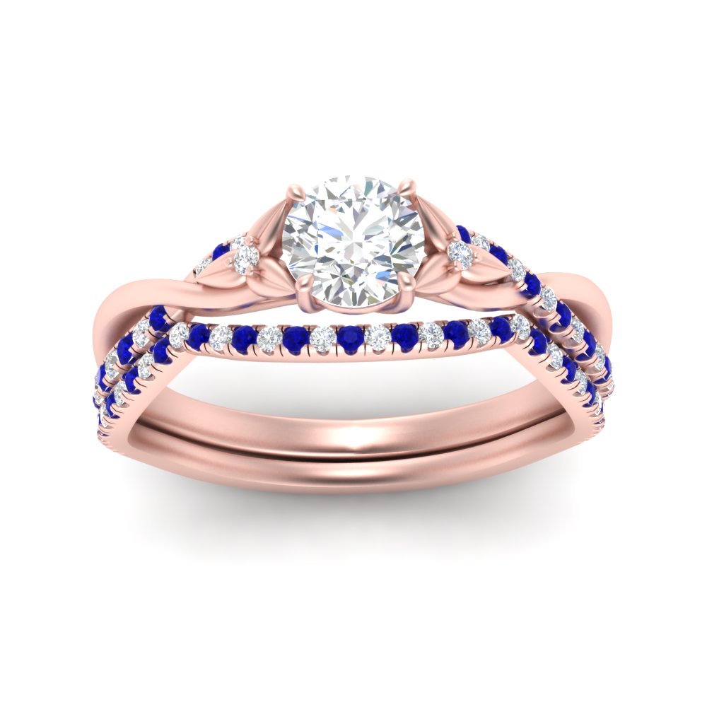 twisted-daisy-round-sapphire-bridal-ring-set-in-rose-gold-FD9986B2ROGSABL-NL-RG