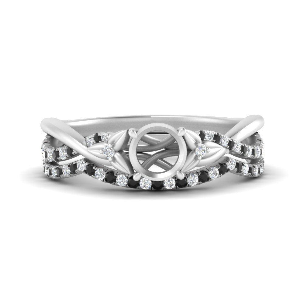 twisted-daisy-semi-mount-black-diamond-bridal-ring-set-in-white-gold-FD9986B2SMGBLACK-NL-WG