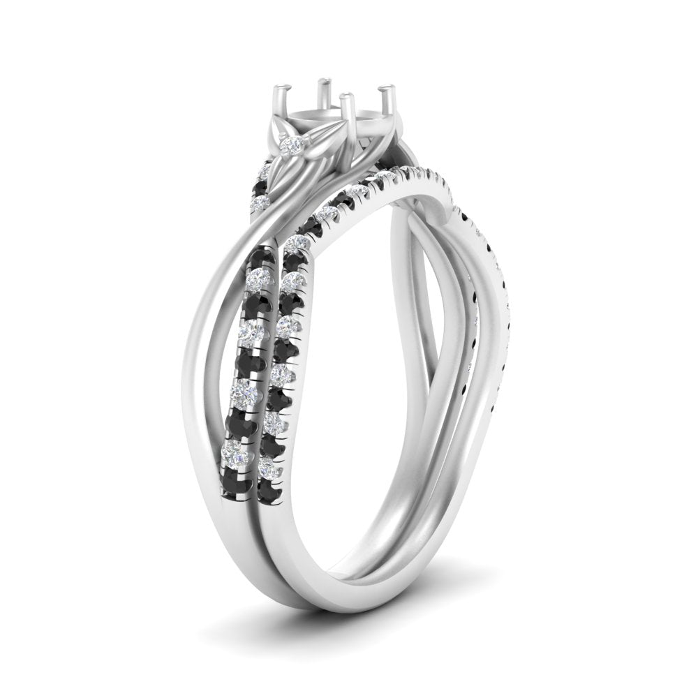 twisted-daisy-semi-mount-black-diamond-bridal-ring-set-in-white-gold-FD9986B2SMGBLACK-NL-WG