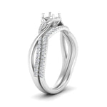 Load image into Gallery viewer, twisted-daisy-semi-mount-diamond-bridal-ring-set-in-white-gold-FD9986B2SM-NL-WG
