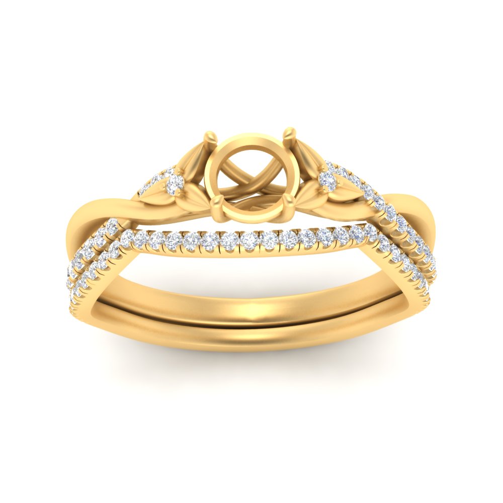 twisted-daisy-semi-mount-diamond-bridal-ring-set-in-yellow-gold-FD9986B2SM-NL-YG