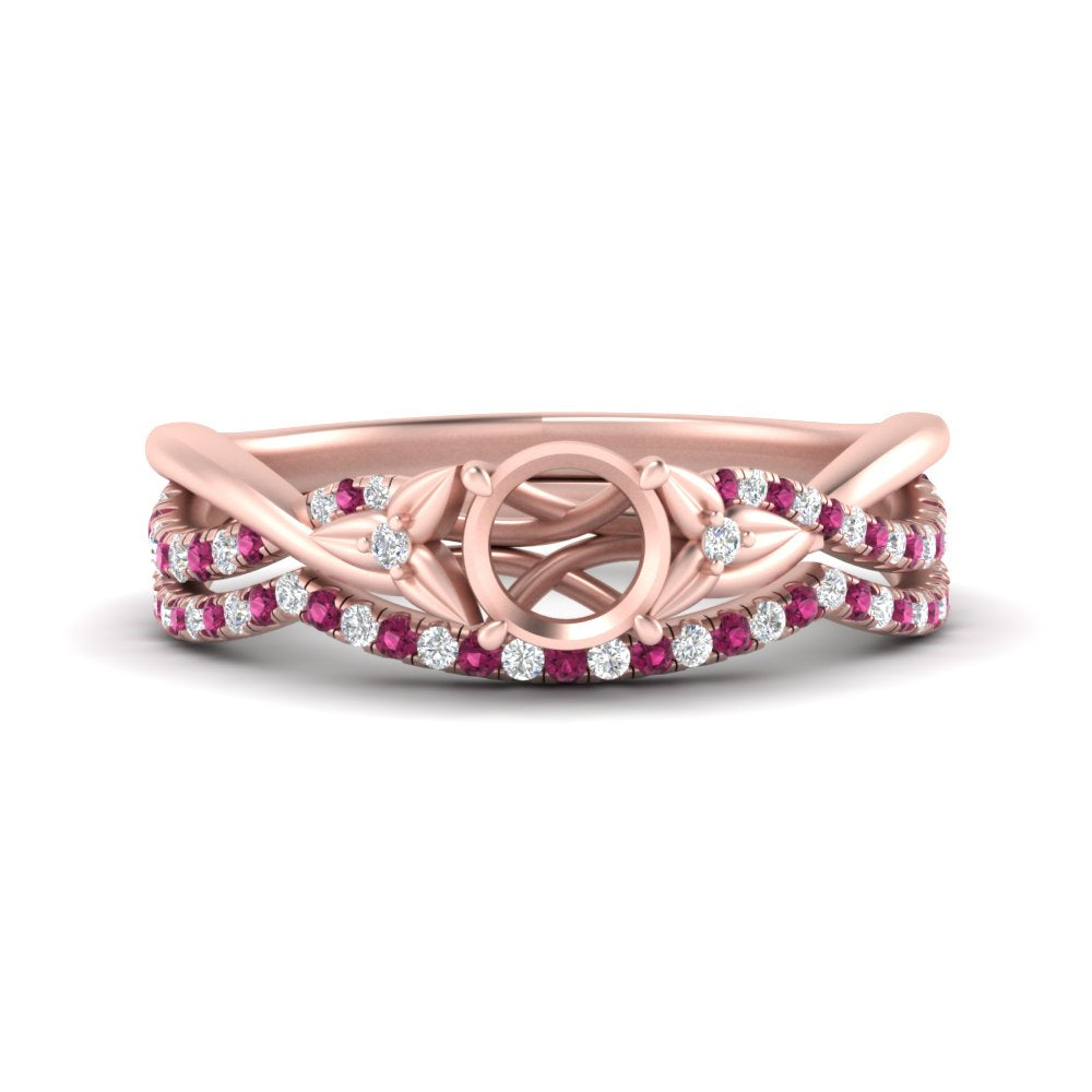 twisted-daisy-semi-mount-pink-sapphire-bridal-ring-set-in-rose-gold-FD9986B2SMGSADRPI-NL-RG
