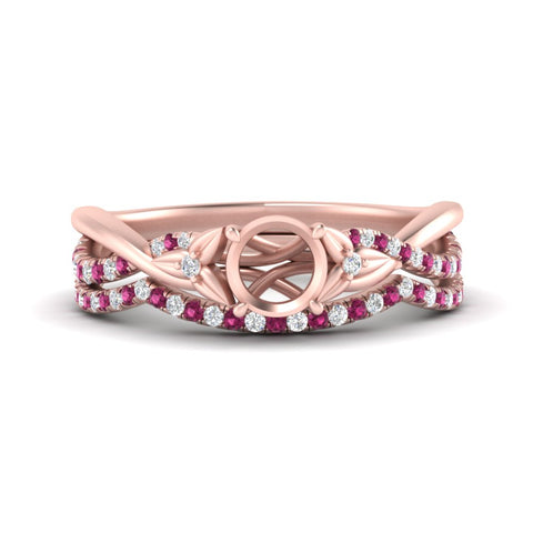 twisted-daisy-semi-mount-pink-sapphire-bridal-ring-set-in-rose-gold-FD9986B2SMGSADRPI-NL-RG
